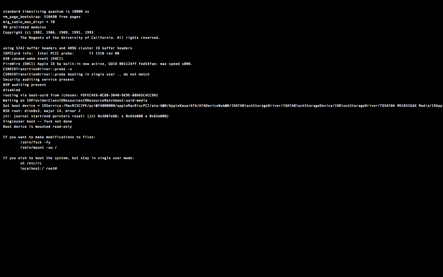 comment reparer mac os x
